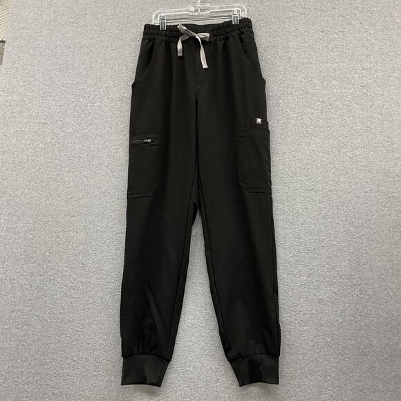 Figs Pants - FIGS Zamora Jogger Scrub Pants Women’s XS Black NWOT cargo Pockets